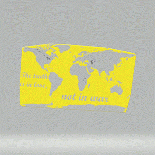 The truth is in love, not in war 3D model