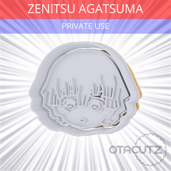 Zenitsu-Agatsuma~PRIVATE_USE_CULTS3D@OTACUTZ.gif Fichier STL gratuit Zenitsu Agatsuma Cookie Cutter / Tueur de démons・Modèle pour impression 3D à télécharger
