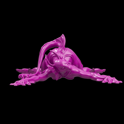 Slangari-Gown.gif STL file Slangari - Gown (2 Versions ~ Clean & Pre-Supported)・3D printable model to download