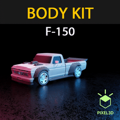 Untitled-1.gif STL file F-150 BODY KIT HOONIGAN STYLE (HOONITRUCK) - 21NOV-01・3D printer model to download, Pixel3D