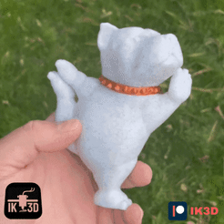 ezgif.com-resize-26.gif STL file STAFFORSHIRE BULL TERRIER YOGA POSE 2・Design to download and 3D print