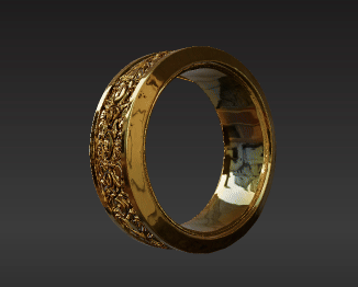 🪄 Cursed Magic Ring with Fiery Script - Fantasy Cosplay & Display Prop ...