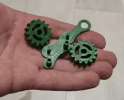 20211218_0147551.gif STL file Keychain with gears.・3D print design to download