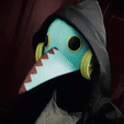 GalGif.gif Galgali Mask - ChainsawMan Cosplay