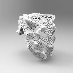 untitled.2126.gif Archivo STL mascara mask voronoi cosplay・Diseño de impresión en 3D para descargar