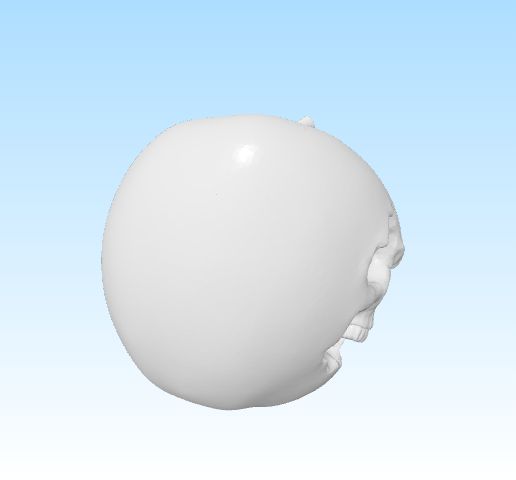 ImageToStl.com_apple-skull.stl.gif maçã de caveira
