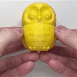 2.gif STL file Owl・Template to download and 3D print