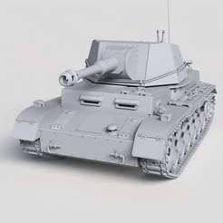 PreGif.gif STL file leFH 181 (Sf) auf Geschutzwagen IVb・3D printable design to download