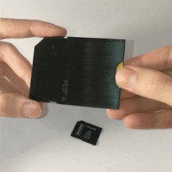 SDCardHolder-min.gif Archivo STL PORTA TARJETAS MICRO SD・Plan de impresora 3D para descargar