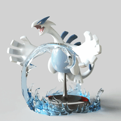 Lugia.gif STL file LUGIA -Pose V2- FAN ART - POKÉMON FIGURINE -POKEMON・3D printer model to download, adamchai
