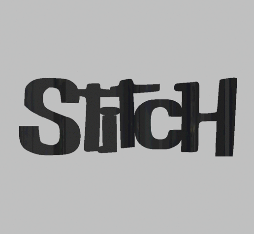 🎬 STITCH FLIP TEXT・ STL File for 3D printing・Cults