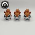 Flexi-Tiny-Squirrel,-G3.mp4 Flexi Tiny Squirrel, figura fidget articulada, versión llavero incluida, 3mf incluidos