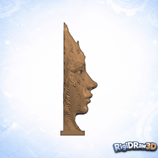 Feather Mask Woman Bust – RDW3D-2EP1Y