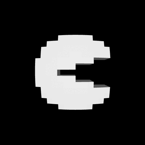 animpacman1.gif Retro Pixelart Pac Man - Porte-clés et modèle indépendant