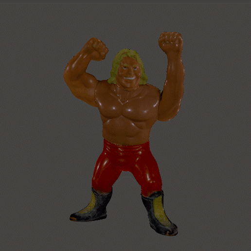 GIF.gif Fichier STL WWF WWE SIMBA EARL OF POWER WENTOYS SERIES 1 HASBRO WRESTLING CHAMPS・Modèle à télécharger et à imprimer en 3D, vadi