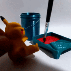 Video1-1.gif STL file Cute painting tools・3D printing template to download, ModoCreativo