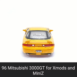 3000GT.gif STL file 95 3000GT VR4 Body Shell (Xmod and MiniZ)・3D printing idea to download