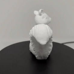 1.gif STL file Squirrel with baby・3D printer design to download