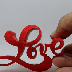 ezgif.com-gif-maker-11.gif STL file Text Flip Love script・3D printable design to download