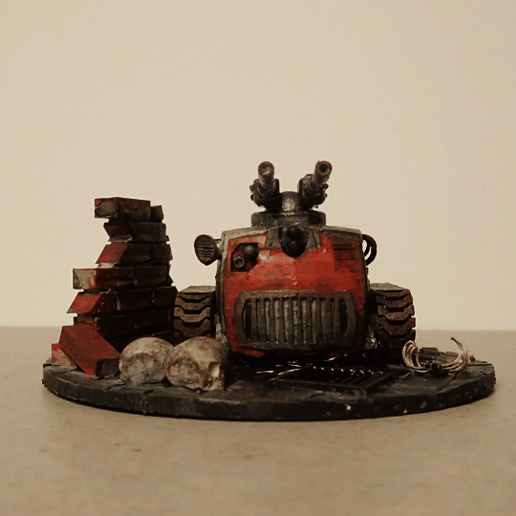 Wheely the combat-robot 3D model