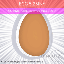 Egg_5.25in.gif Datei 3D Ei Ausstechform 13,3 cm / 5,25 Zoll・Design für 3D-Drucker zum herunterladen