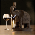 Gajraj-Gif.gif Auspicious Elephant - "Gajraj" 3D STL File for DIY Home Decor