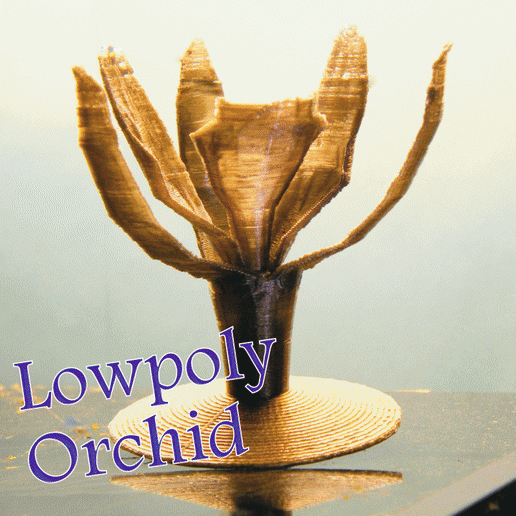 Lowpoly orchid