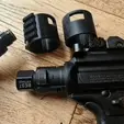 MPX-Collar.gif Sig Sauer MPX or MCX .177 HPA PCP Picatinny Rail adapter and Plain Collar