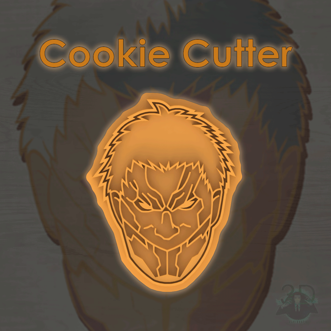 Download STL file ARMORED TITAN (REINER) COOKIE CUTTER / SHINGEKY NO