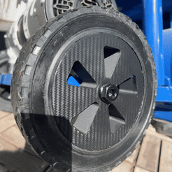 Scheppach-Kompressor-Ersatzrad.gif Archivo STL Ruedas de recambio imprimibles en 3D para Scheppach Kompressor - Ø205mm/Ø10mm/58mm・Objeto imprimible en 3D para descargar