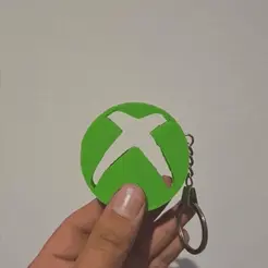 20220519_230739.gif STL file Xbox keychain with optical illusion・3D print model to download