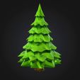 Design-sans-titre-9.mp4 Sapin low poly - Geometric decorative object to 3D print