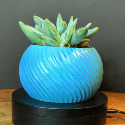 Pot.gif Free STL file Wavy Plant Pot・3D printable model to download