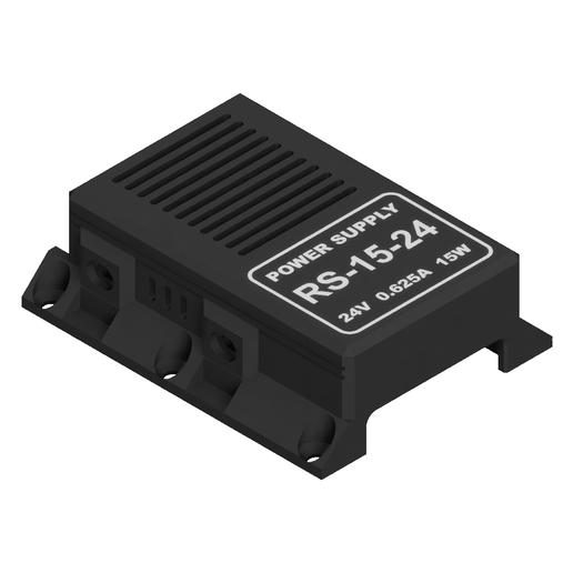 Mean Well RS-15 Enclosure, Terminal Cover & Wall Mount – All Voltages – 2-Color AMS