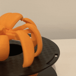 ezgif.com-gif-maker (3).gif 3D file Print-In-Place Pumpkin Spider・3D print design to download