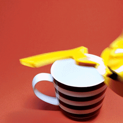 Coffichu.gif 3D file Coffee cup Pikachu - presupported model・3D print model to download