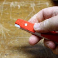 OpenCloseBladeLoop.gif STL file Snap Off Box Cutter 18mm Magnetic Jack Knife・3D printing design to download, thebelin