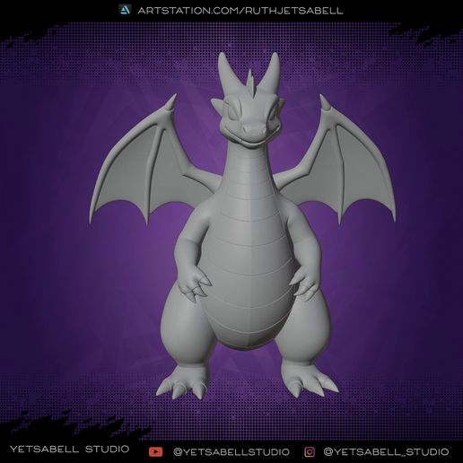 🐉 Charizard pokemon・ STL File for 3D printing・Cults
