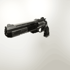 thumb 2.gif STL file Futuristic revolver gun・3D printing model to download, nowprint3d