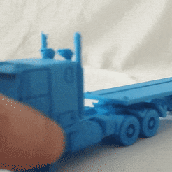 ezgif.com-gif-maker-58.gif Free STL file Double Chassis Container - Road Train Trailer・Object to download and to 3D print, swah3d