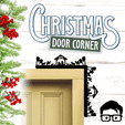 029a.gif 🎅 Christmas door corner (santa, decoration, decorative, home, wall decoration, winter) - by AM-MEDIA