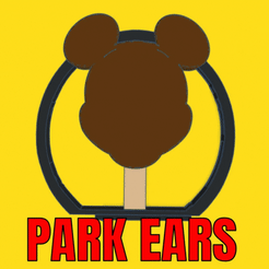 Park-Ears-Ice-creamGIF.gif STL file PARK EARS ICE CREAM・Template to download and 3D print