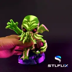 cthulhu-1.gif STL file Cthulhu・3D printing model to download