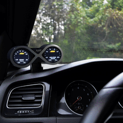 1wa.gif STL file VW Golf mk7-7.5 dash pod gauges・3D printable model to download, 3Rdesign