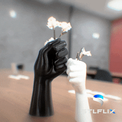 HANDVASE.gif 3D-Datei Handgeformte Blumenvase・3D-druckbares Modell zum Herunterladen, STLFLIX