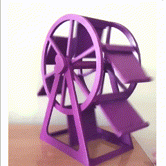 rued-‐-Hecho-con-Clipchamp.gif STL file Muscovite portrait wheel | Ferris wheel picture・3D printing idea to download
