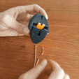 gif elástico bico.gif STL file PARROT'S BEAK COAT RACK・3D printing idea to download