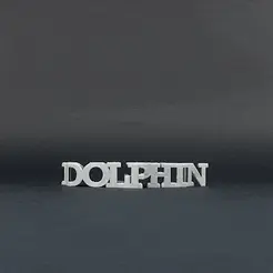 ezgif.com-gif-maker.gif STL file Text Flip - Dolphin・Model to download and 3D print