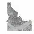 idaho.gif Idaho Topographic Model - 3D Printer and CNC STL File