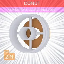 Donut~2in.gif Donut Cookie Cutter 2in / 5.1cm